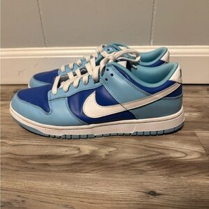 Nike Light Blue and White Dunks